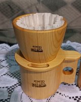 HINOKI　 wood mug　／　coffee dripper