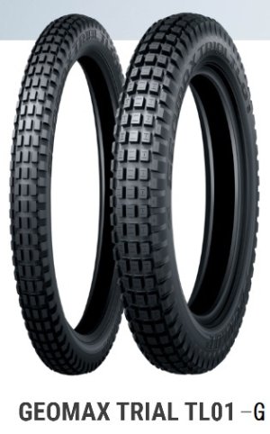 画像1: DUNLOP　 TL01-G　 トライアルタイヤ 　リア　チューブレス（改良版）