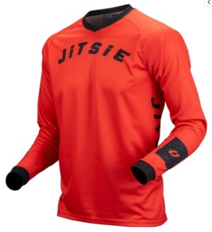 画像2: Jitsie Jersey L3 Solid（ブラック／レッド）