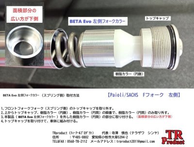 画像1: BETA Evo 左側フォークカラー作成