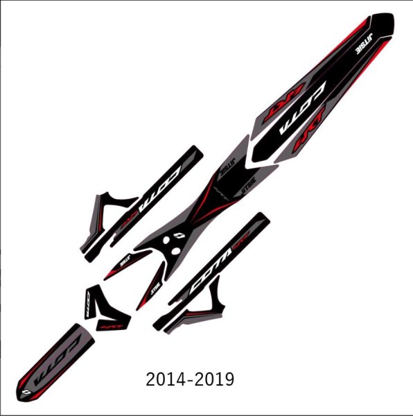 画像1: Jitsie Sticker Kit Stealth Montesa 4RT/300/301RR 14-26 (1)